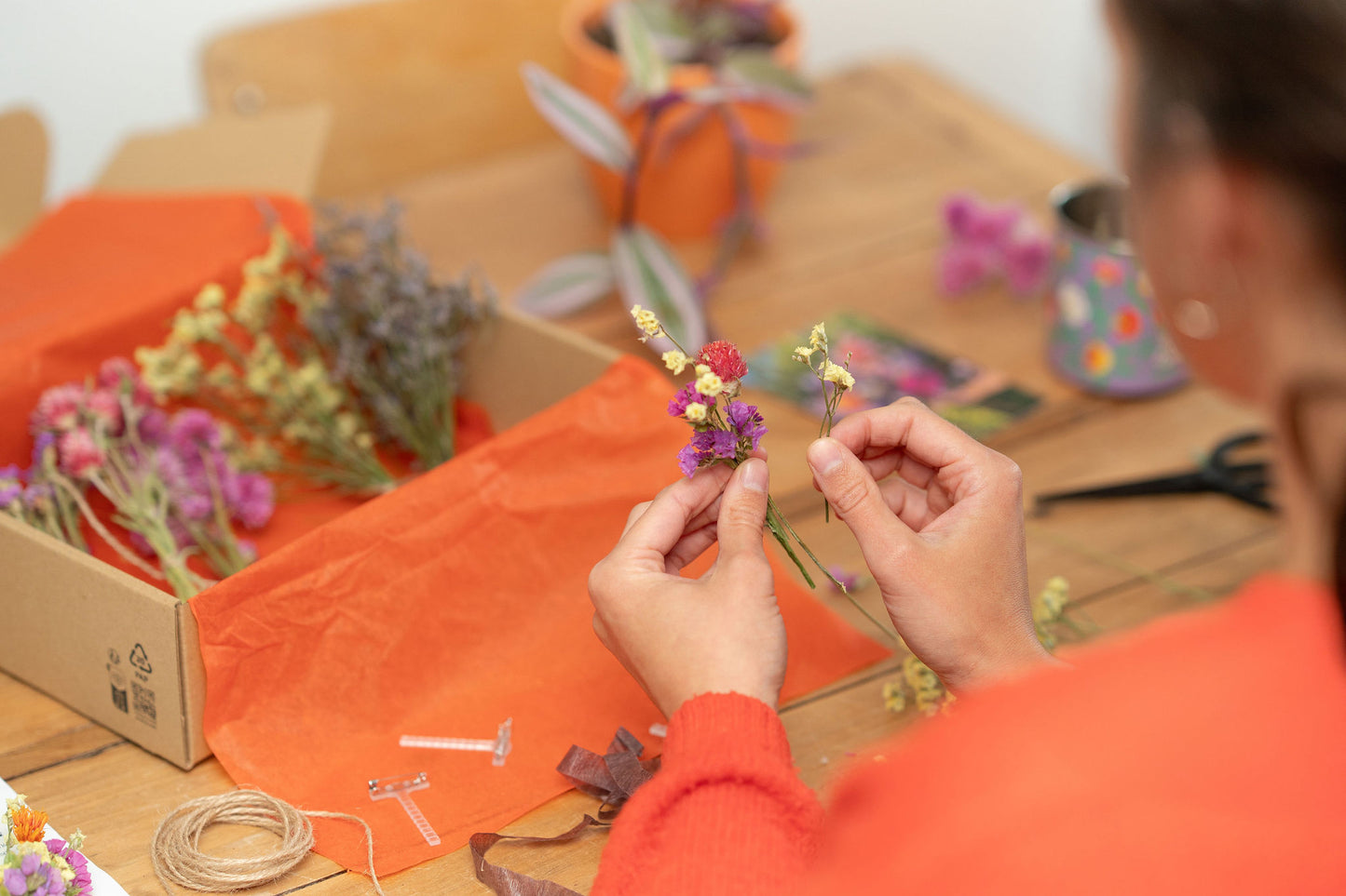 Kit DIY à réaliser - Boutonnières en fleurs séchées - Peps