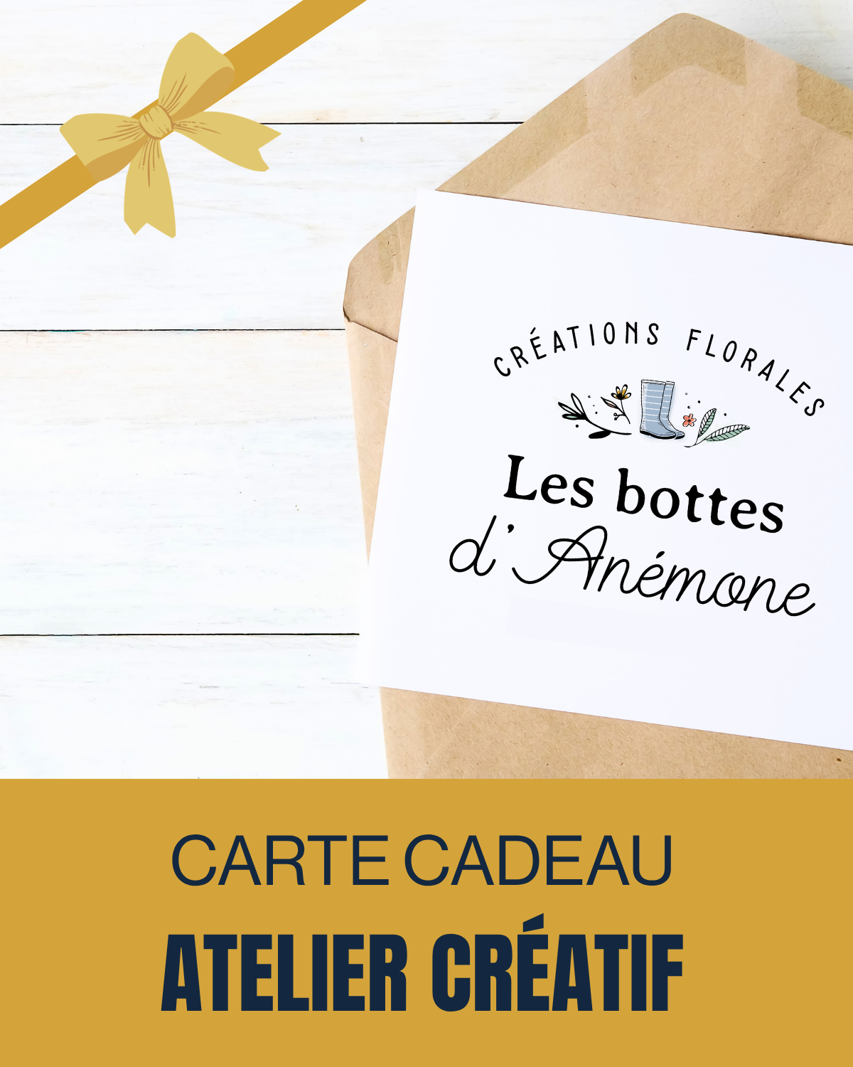 Carte cadeau Les bottes d'Anémone | Atelier créatif