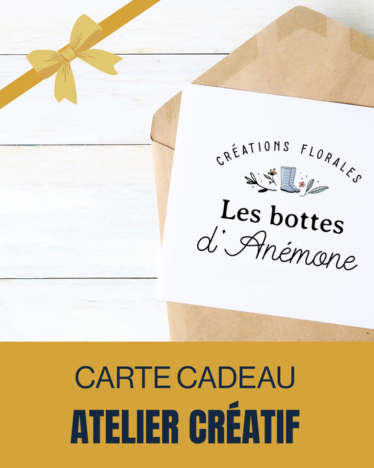 Carte cadeau Les bottes d'Anémone | Atelier créatif