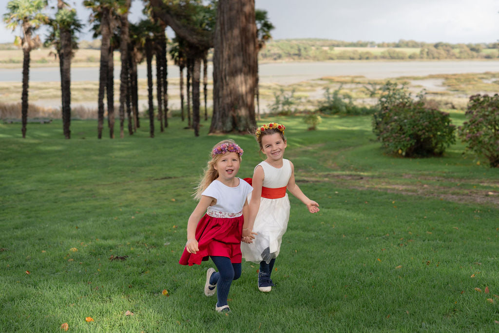 Couronne de tête en fleurs séchées pour cérémonie - Enfant - BREHAT