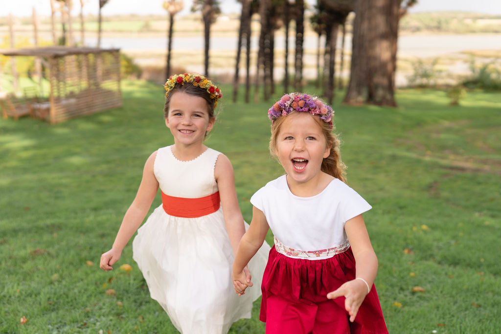 Couronne de tête en fleurs séchées pour cérémonie - Enfant - BREHAT