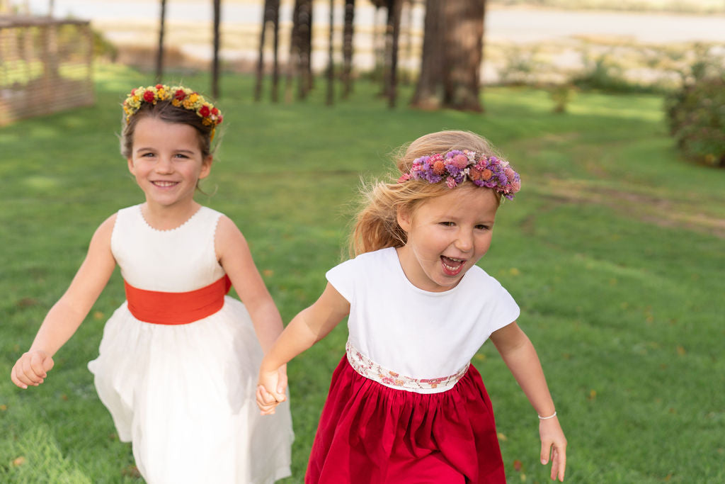 Couronne de tête en fleurs séchées pour cérémonie - Enfant - BREHAT