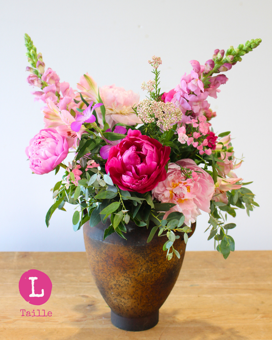 🩷 Spécial fête des mères : un bouquet L aux couleurs roses  + un atelier pour 99,90 € (au lieu de 120,20€)