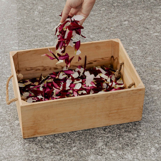 Confettis de pétales pour cérémonies de deuil