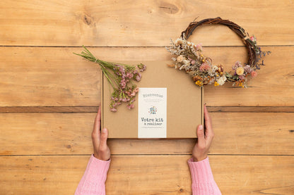 Kit DIY à réaliser - Boutonnières en fleurs séchées - Pastel
