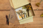 Kit à réaliser DIY - 10 Pics à chignon en fleurs séchées - Jaune