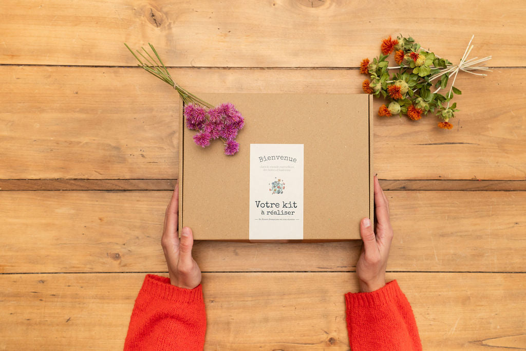 Kit à réaliser DIY - 10 Pics à chignon en fleurs séchées - Peps