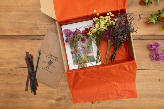 Kit à réaliser DIY - 10 Pics à chignon en fleurs séchées - Peps