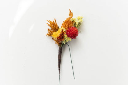 Pic à chignon en fleurs séchées pour cérémonie - BREHAT